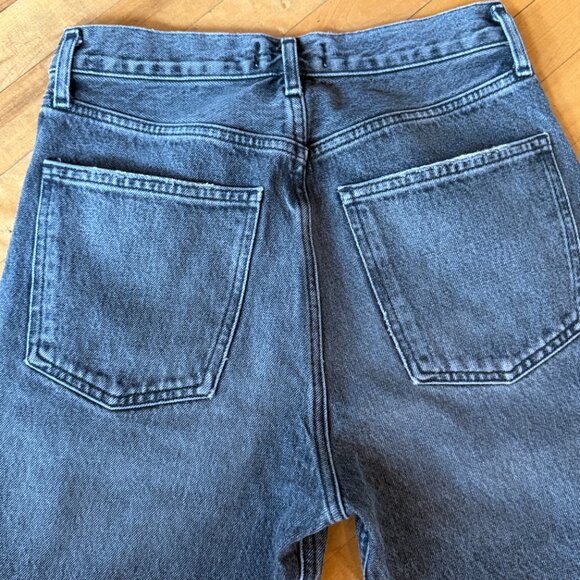 Agolde 90’s Pinch waist. High rise. Raw hem. Washed grey. Size 26 - Picture 2 of 4